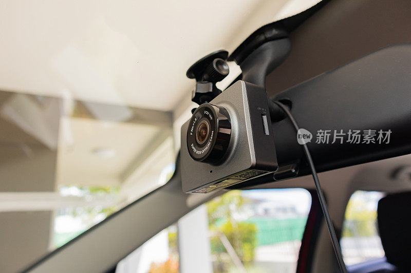 汽车闭路电视摄像机录像机，用于安全驾驶的道路
