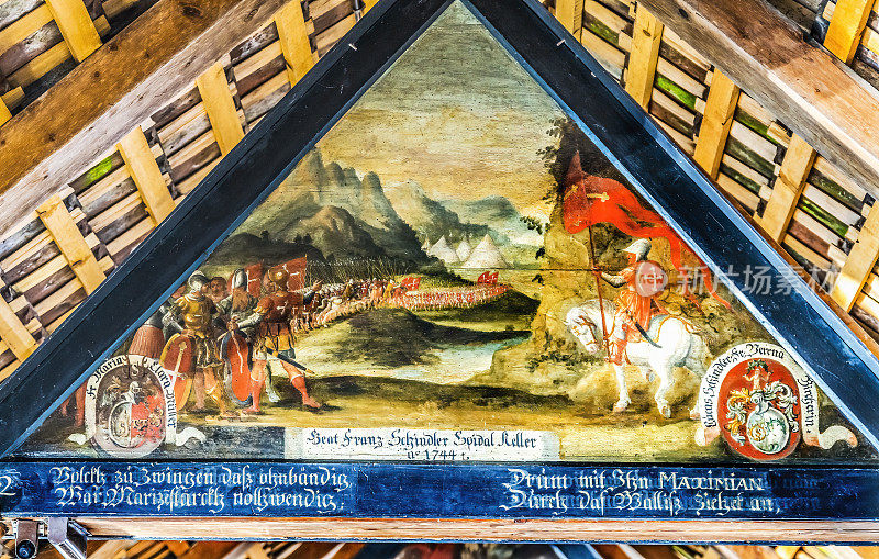 罗马军队木板画教堂桥卢塞恩瑞士