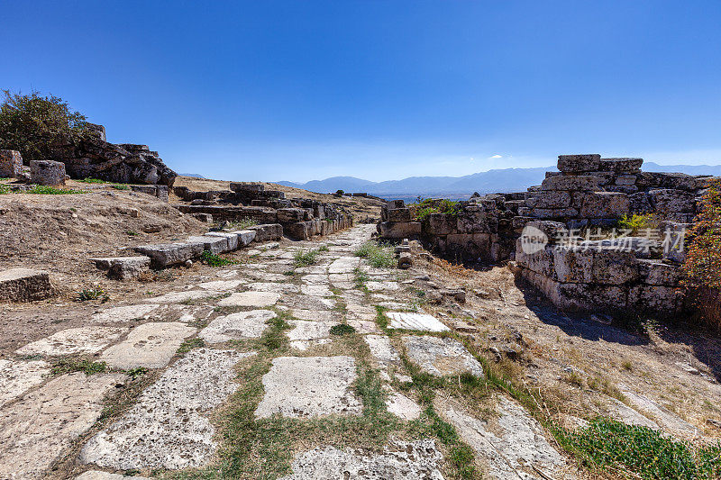 希拉波利斯古城在Pamukkale