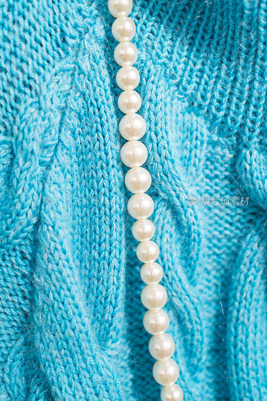 毛衣和珍珠在豪华古董店