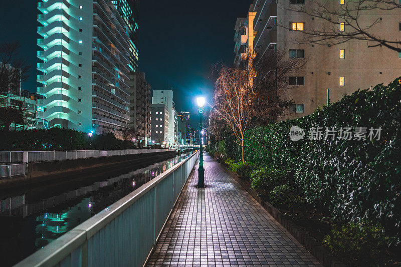 东京柴浦的夜景