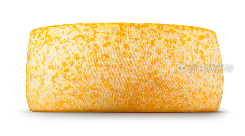 奶酪轮孤立在一个白色的背景。