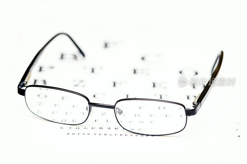 视力表上的眼镜
