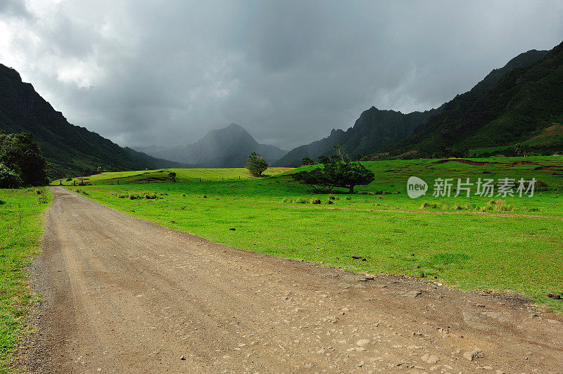 瓦胡岛卡哈纳山谷的电影场景?年代的迎风面