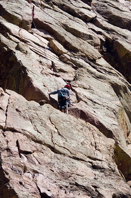 科罗拉多州埃尔多拉多峡谷的登山者