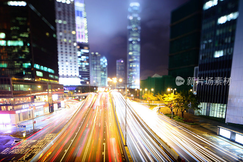 夜晚的超级城市