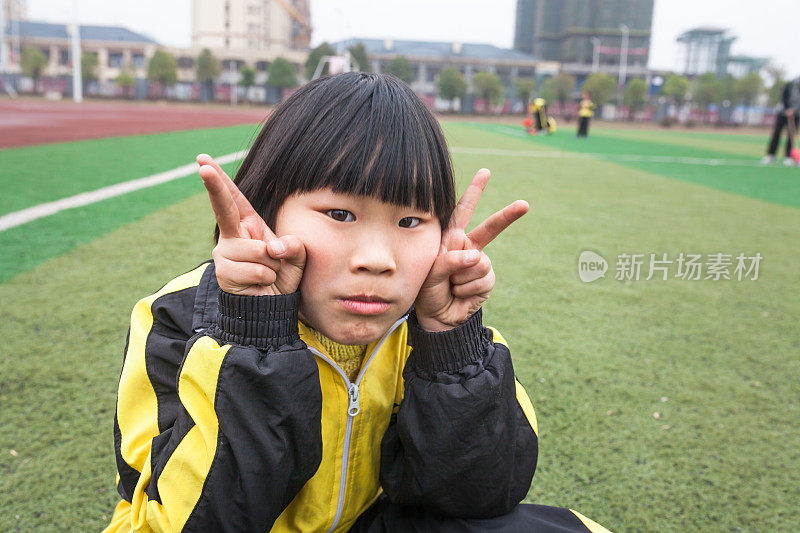 可爱的中国女孩