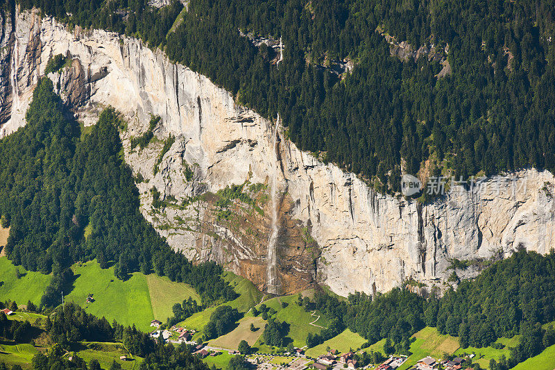 Staubbachfall,瑞士阿尔卑斯山