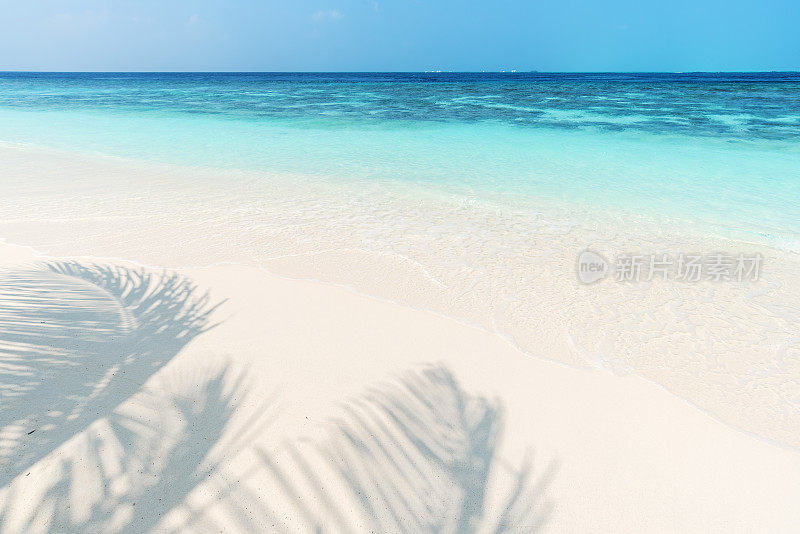 热带天堂海滩自然背景