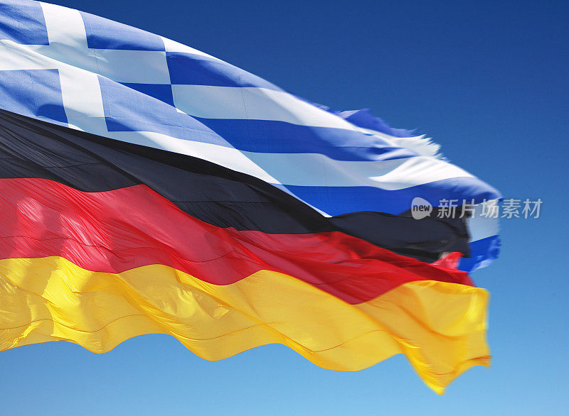 希腊和德国国旗
