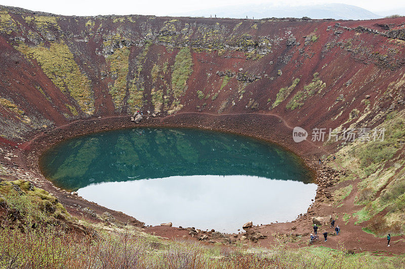 冰岛的克里德火山