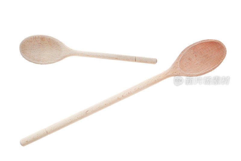 两个木制勺子