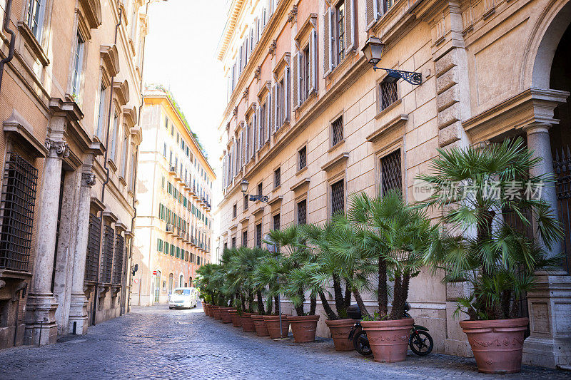 意大利罗马市中心的街道