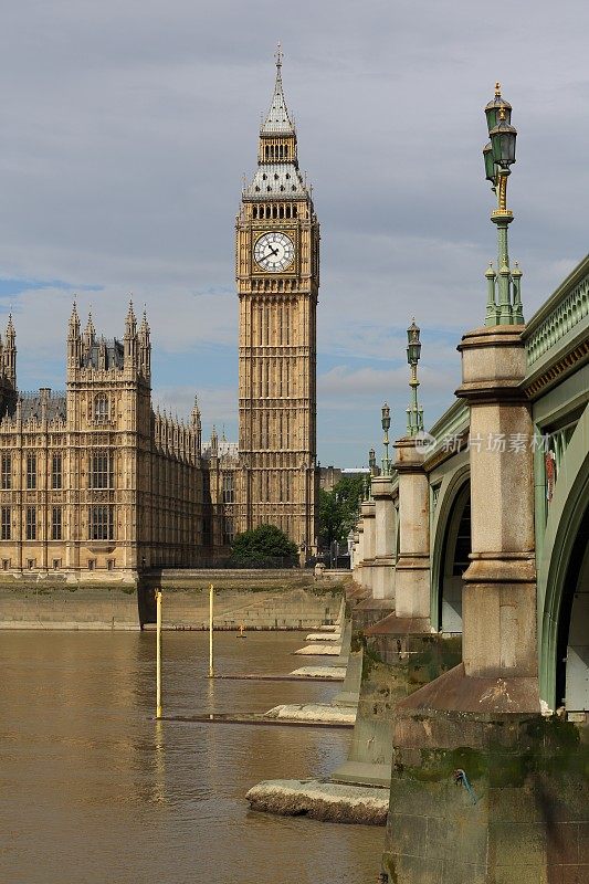 大本钟钟楼和伦敦桥
