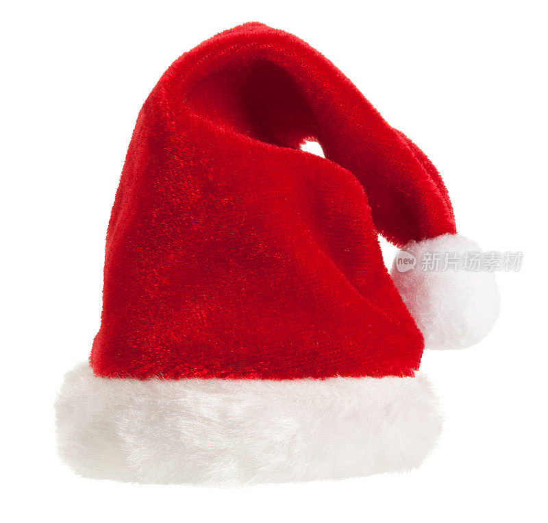 圣诞老人的帽子孤立