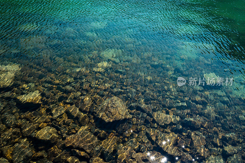 高山湖山景夏季阿斯彭科罗拉多州