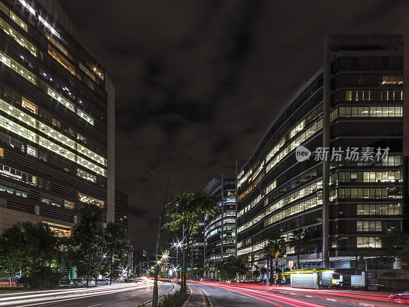 São圣保罗，巴西的夜景