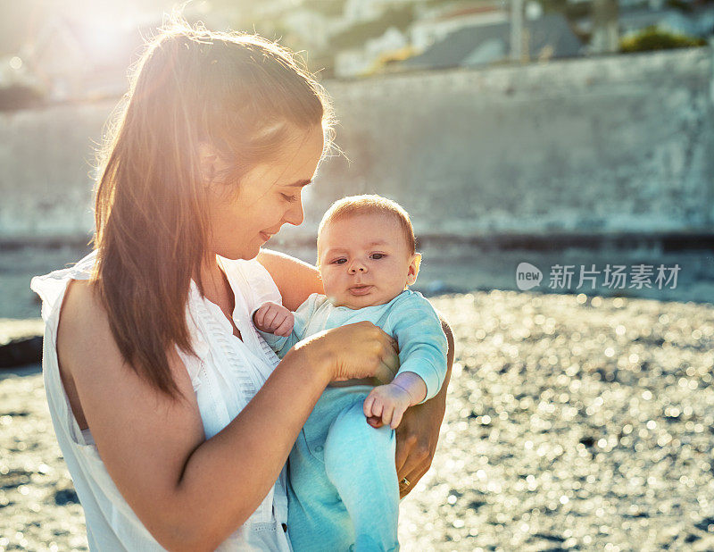 这是第一次去海滩