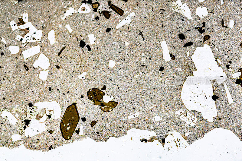 安山岩矿物显微镜在光镜下滑动