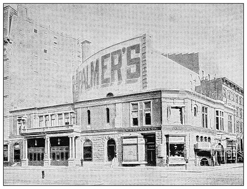 纽约的古董黑白照片:帕尔默剧院