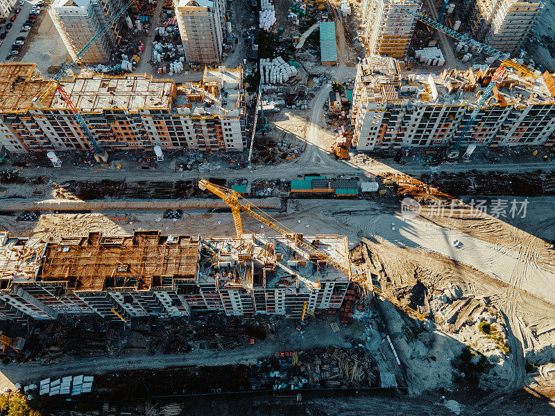 建筑工地鸟瞰图