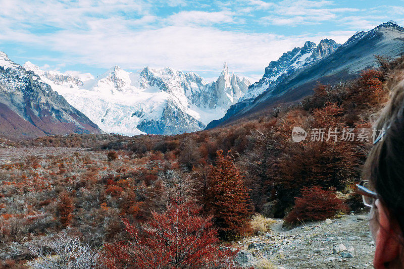 阿根廷巴塔哥尼亚的雪山