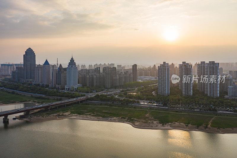 航拍城市建筑风景