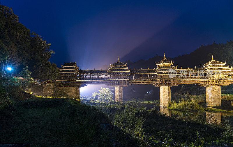 中国三江城阳风雨桥