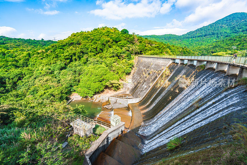 河背水塘全景