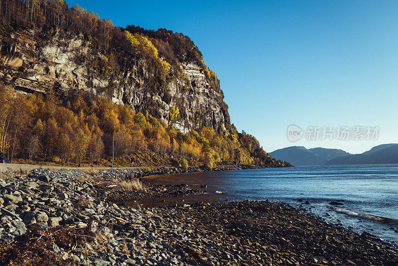 挪威户外风景:峡湾景观