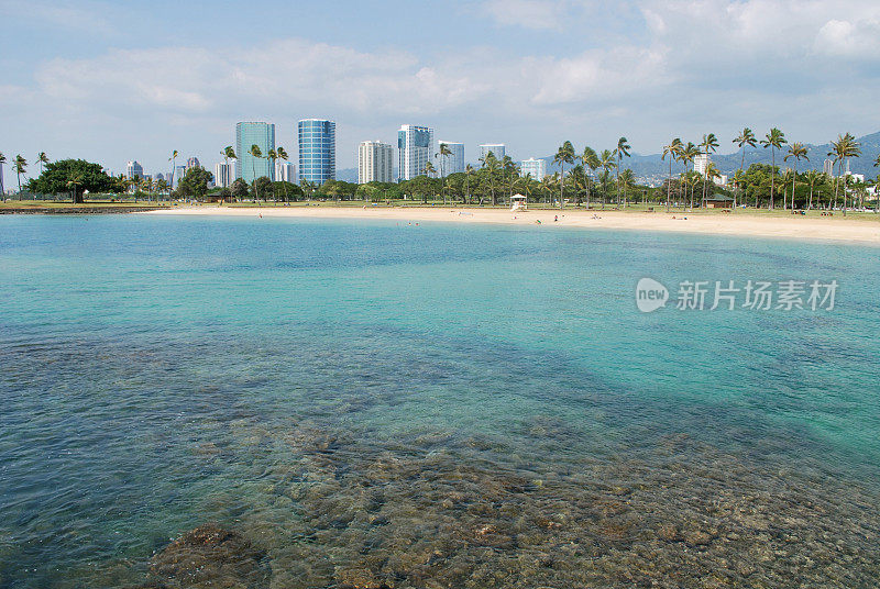 阿拉莫阿纳海滩公园，檀香山