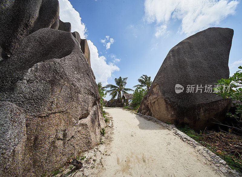 塞舌尔的海滩