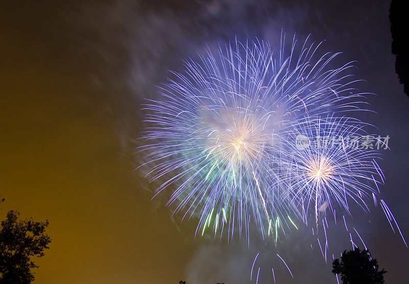 7月4日的烟花庆典，圣诞节和新年