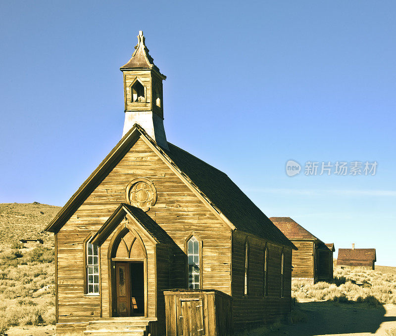 加利福尼亚州:博迪州立历史公园，老教堂