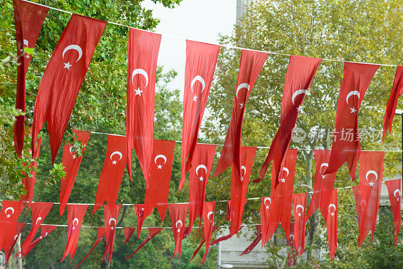 土耳其国旗彩旗