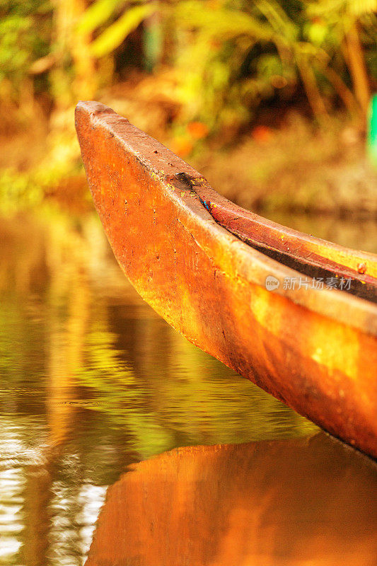 喀拉拉邦的木船