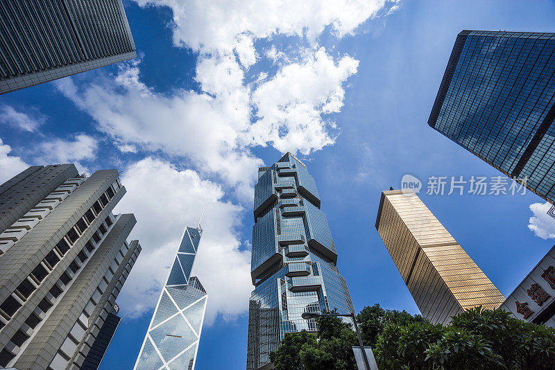 中国香港的摩天大楼