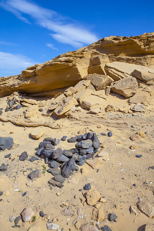 化石沙丘在富尔特文图拉-岛的西南部部分