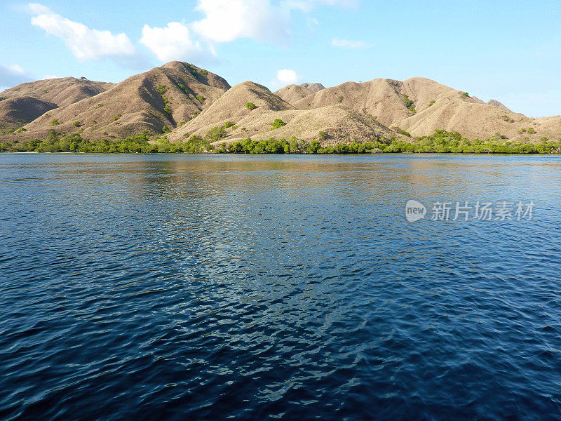 科莫多岛岩石海岸线，弗洛雷斯，印度尼西亚