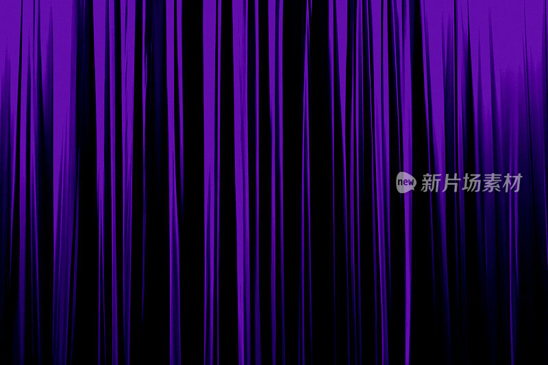 紫色条纹窗帘以剧场优雅的纹理为背景。2018年度紫外光色。