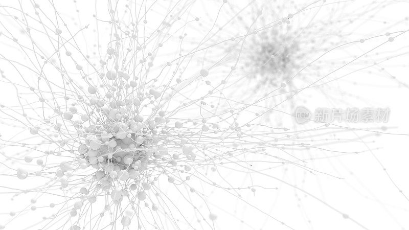 白色上的抽象网络