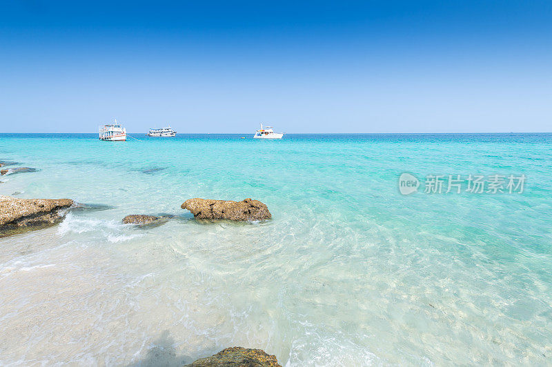 亚洲泰国南部的蓝天景观热带海滩海