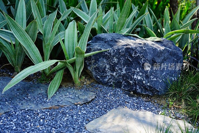花园里的大石头