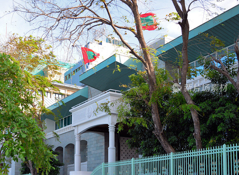 海滨的总统办公室，Malé，马尔代夫