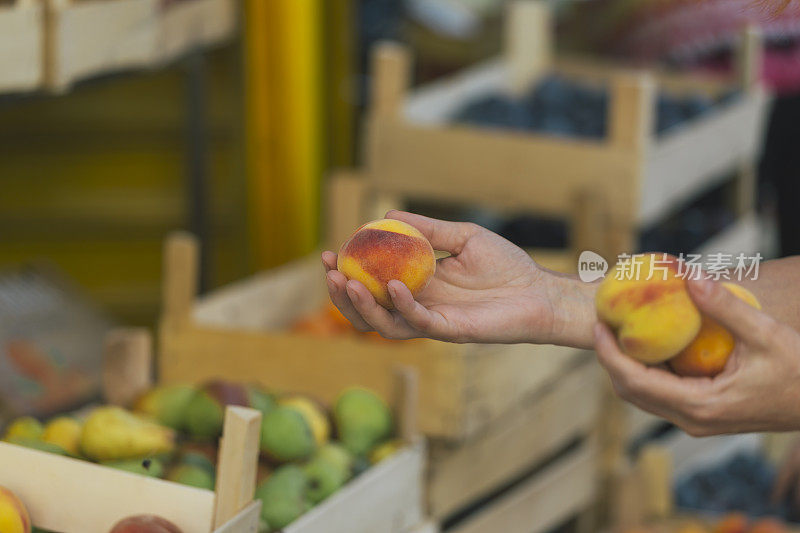 市场和市场食品郊游