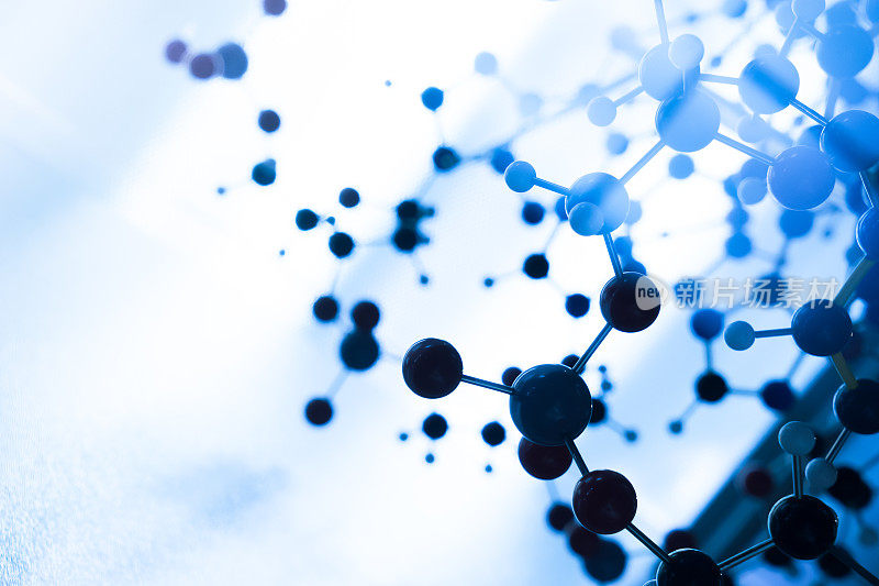 科学分子DNA模型结构，商业团队概念