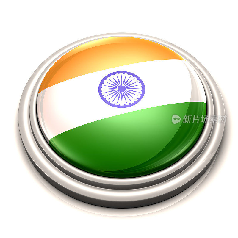 国旗按钮-印度