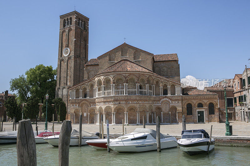 意大利威尼斯慕拉诺岛的古老基督教教堂