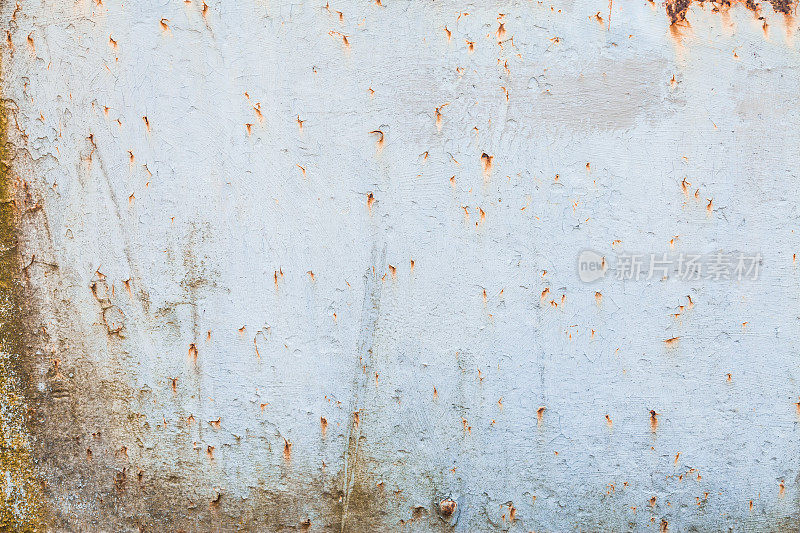 锈迹斑斑的金属墙面背景