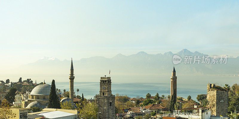 从上面看地中海Kaleiçi，老城。